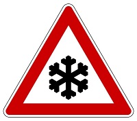 Schild Schnee