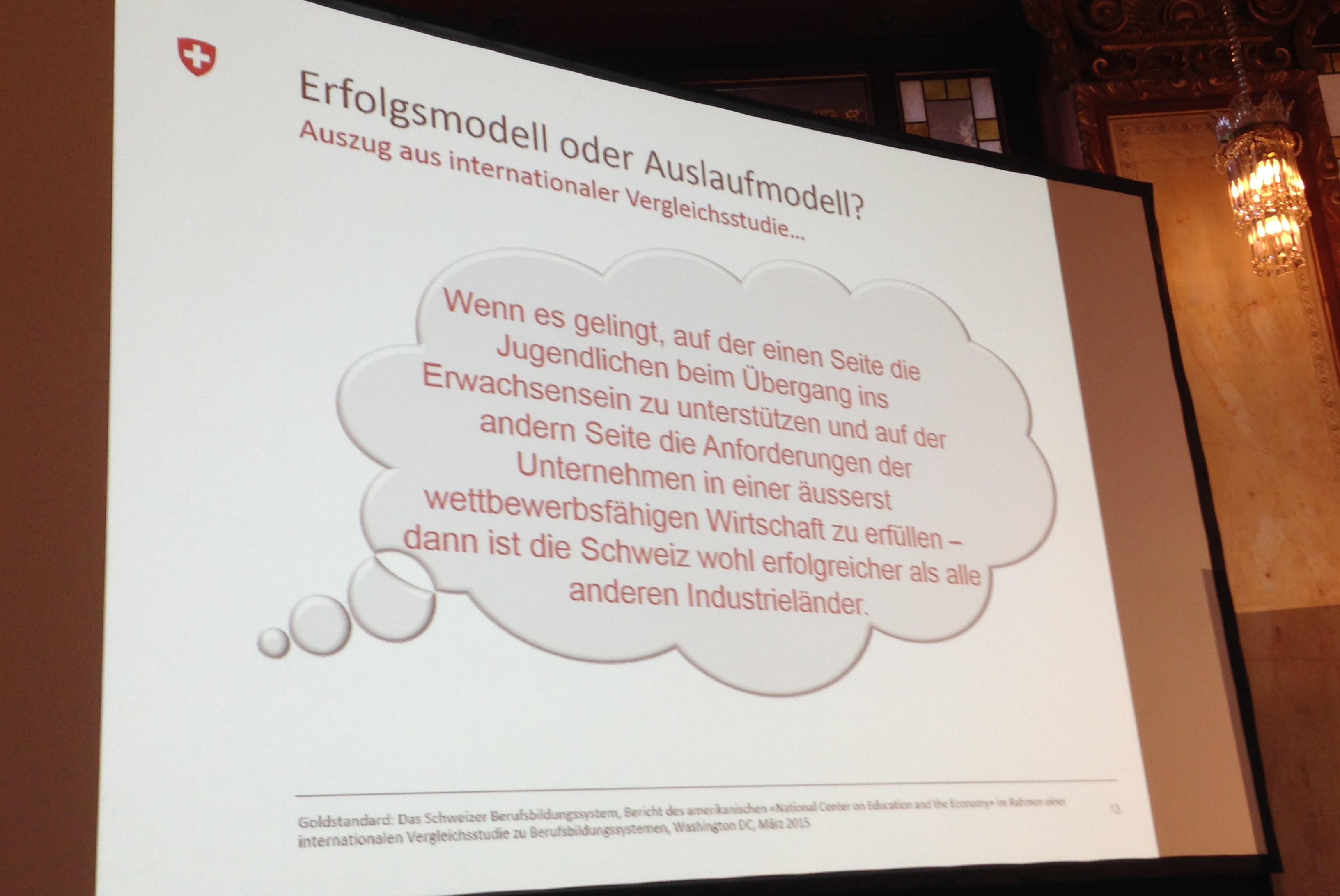 Feedback an das SBFI einer US-Delegation nach einem Besuch in der Schweiz