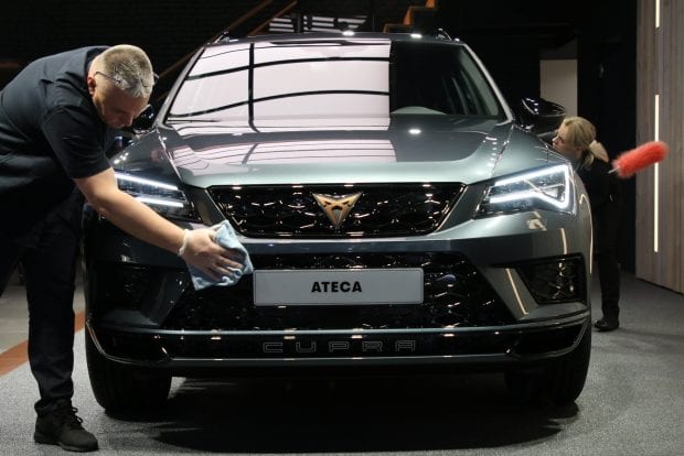 AMAG am Autosalon, Cupra Ateca wird gereinigt