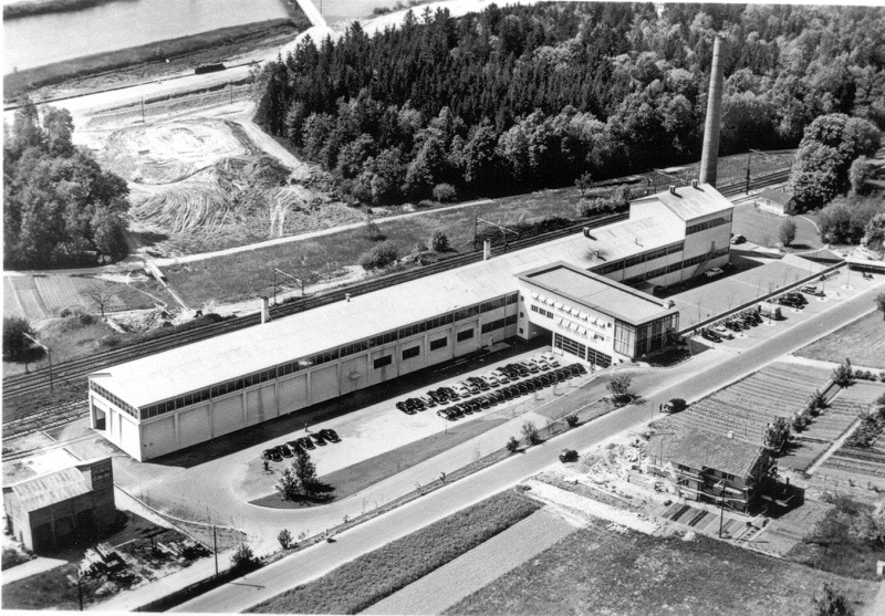 Anciennes halles de finition «Automontage», aujourd'hui le bâtiment principal d'AMAG à Schinznach-Bad