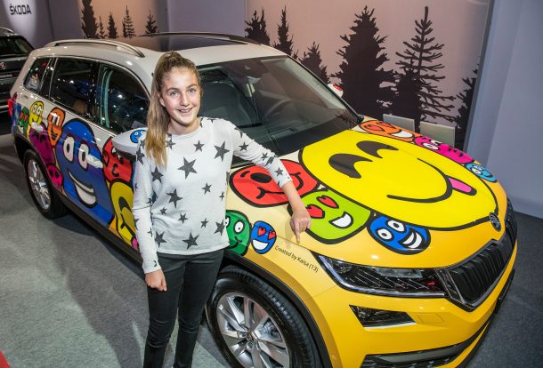 Un ŠKODA KODIAQ des plus colorés à l'Auto Zürich Car Show 2017