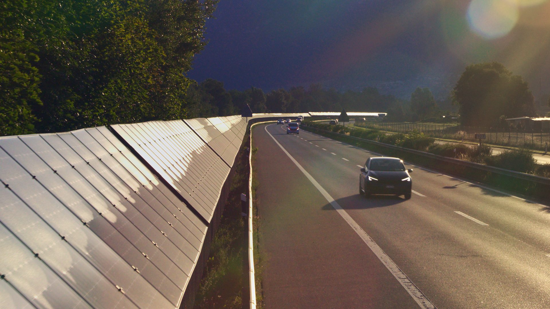 Auto auf Autobahn