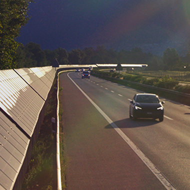 Auto auf Autobahn